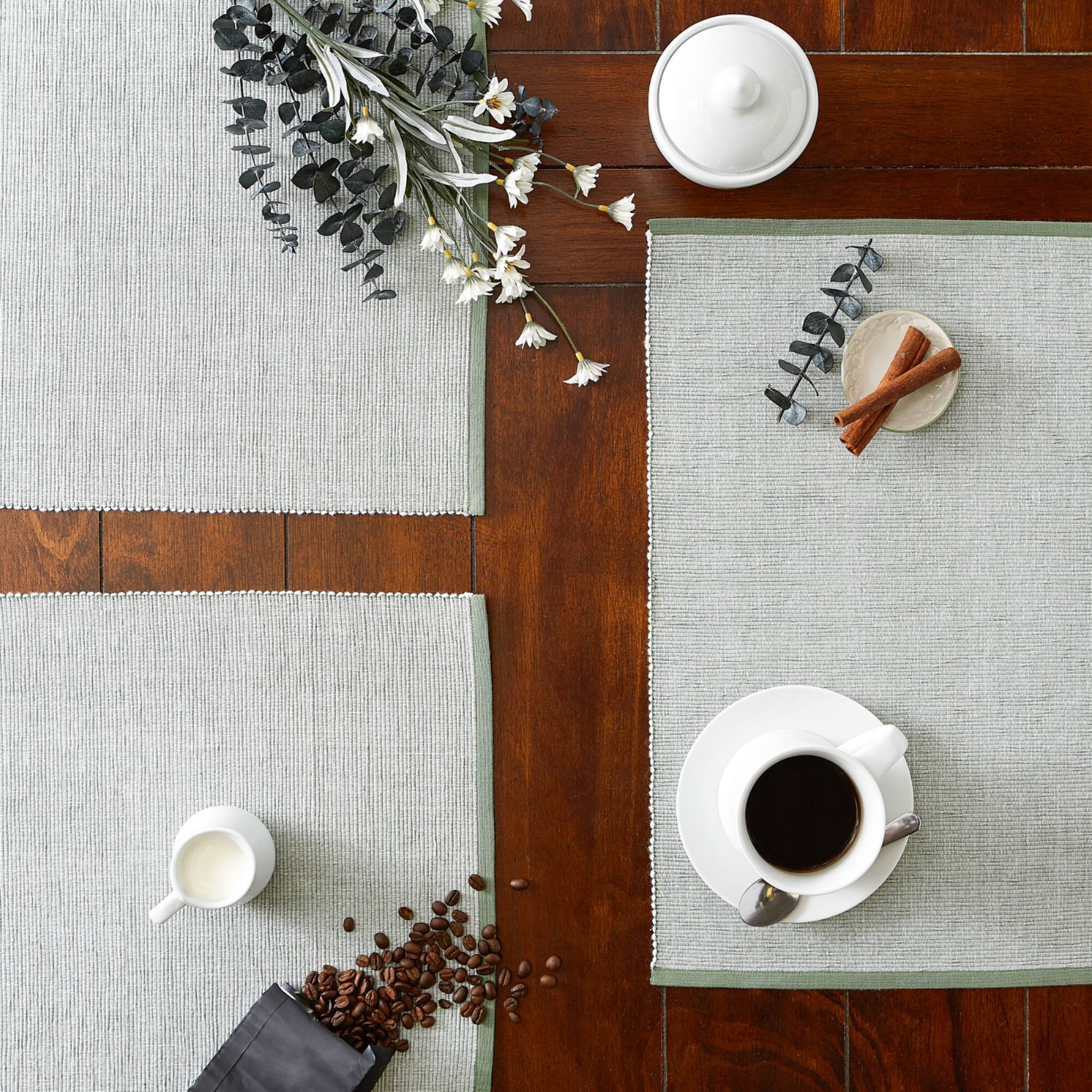 DII® Eco-Friendly Fine Ribbed Placemats
